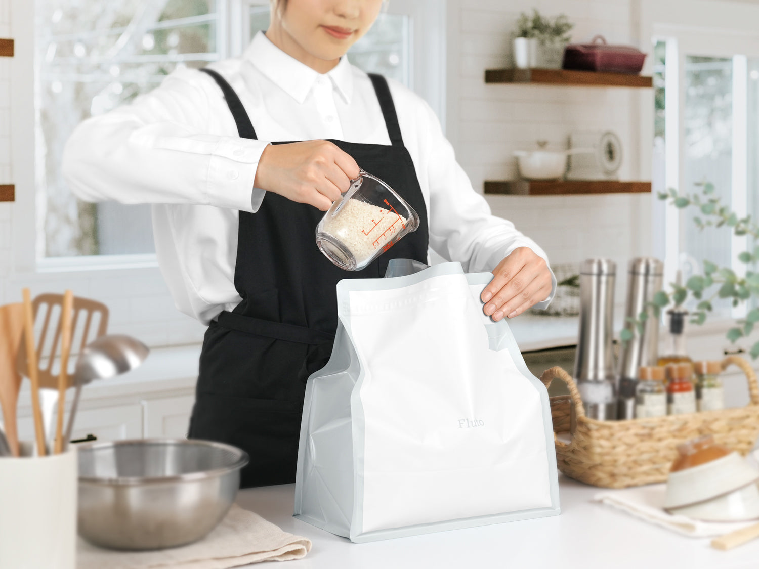 「Fluto食品保存袋」長期間おいしさをキープ!