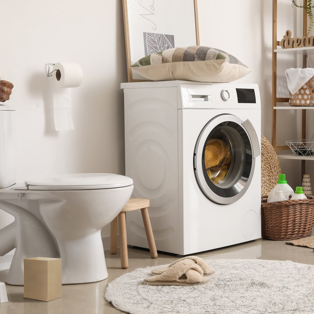 トイレに必要な時だけ使用できるため、普段はサニタリーボックスを置いておく必要が無く、場所を取りません。