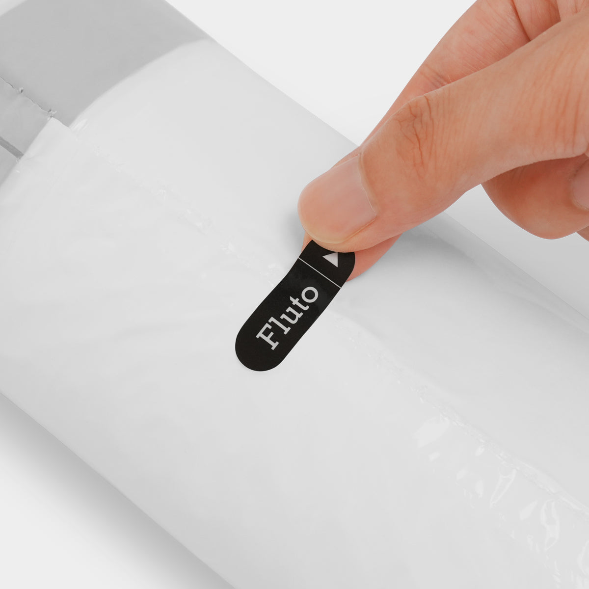 ひも付きゴミ袋 つるつるタイプ 乳白色 45L