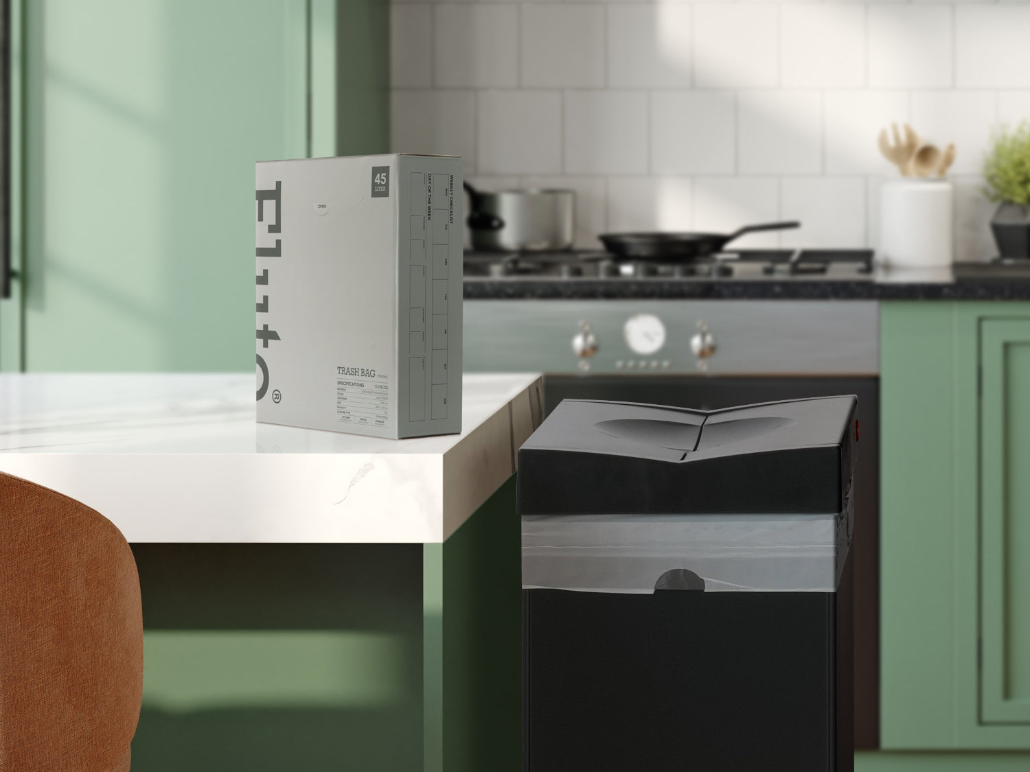 今日は何ゴミ？出し忘れをゼロに！分別カレンダー付き「Fluto紐付きゴミ袋」新登場！